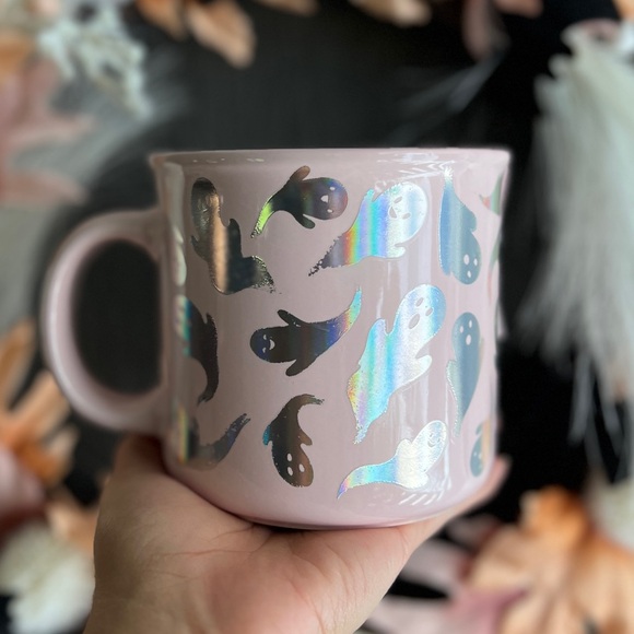 ✨NEW👻Cupcakes and Cashmere Pink Mug with Iridescent Ghosts💖 - Picture 5 of 6